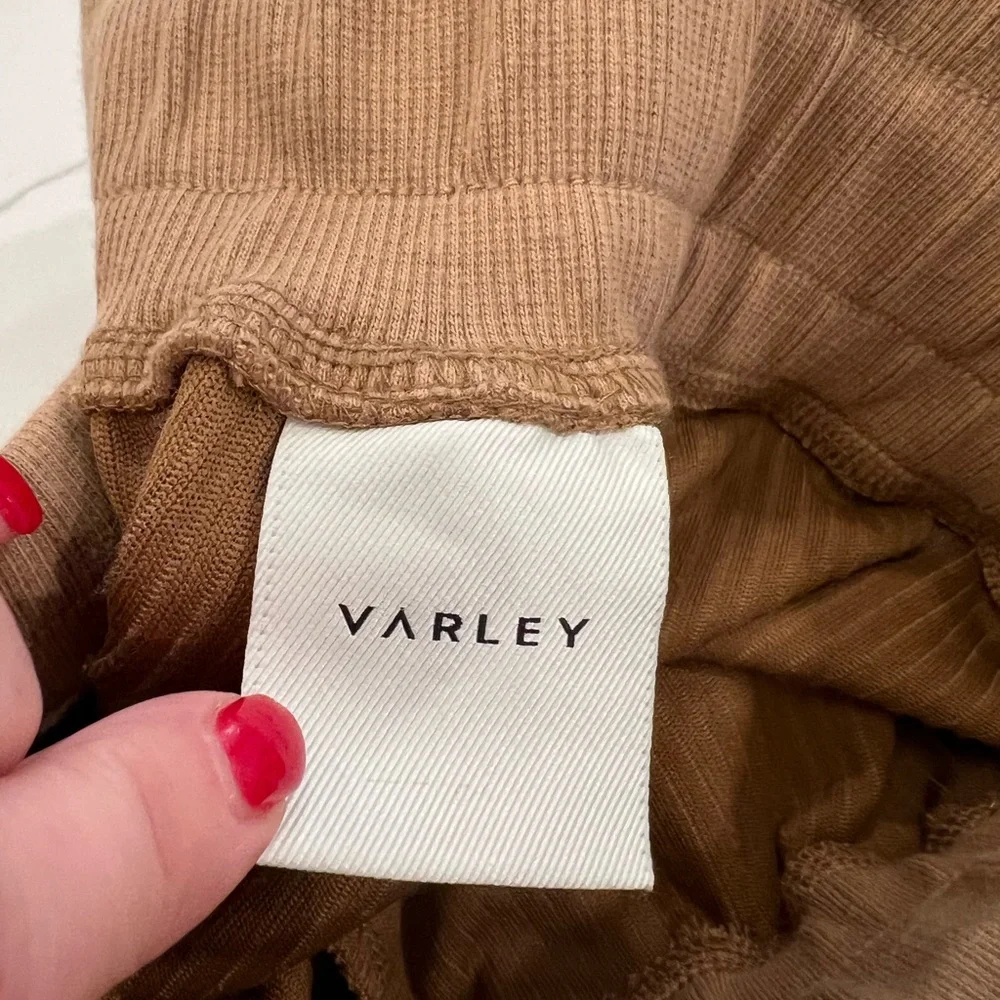 Varley Tan Ribbed Track Jacket - Picture 5 of 5